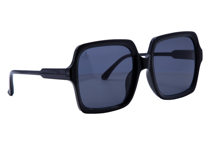 jeepers peepers BLACK SQUARE FRAME WITH BLACK LENSES