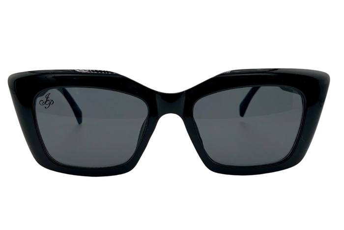 Jeepers Peepers BLACK SQUARE FRAME WITH GREY LENSES