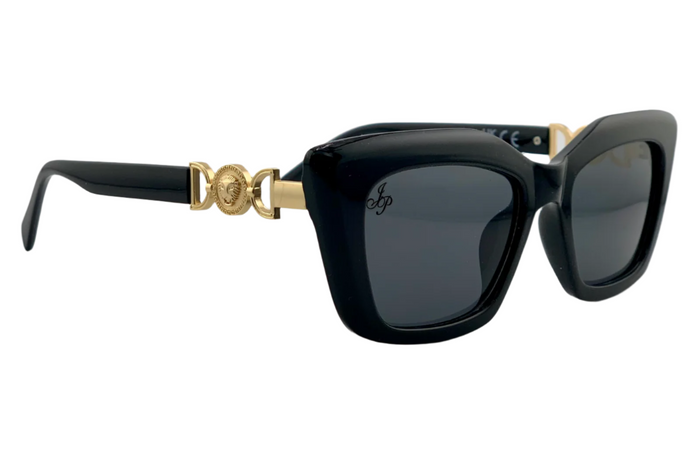 Jeepers Peepers BLACK SQUARE FRAME WITH GREY LENSES