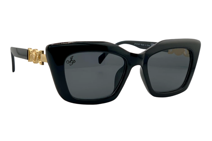 jeepers peepers BLACK SQUARE FRAME WITH GREY LENSES