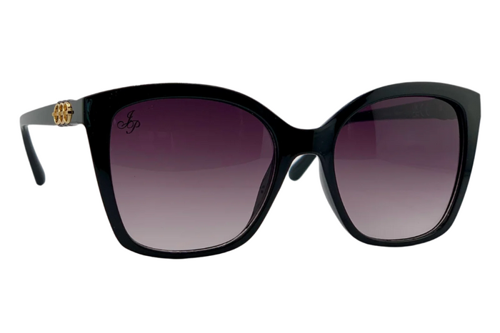 jeepers peepers BLACK SQUARE FRAME WITH PURPLE LENSES