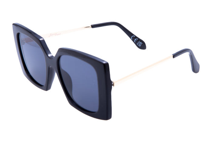 Jeepers Peepers BLACK SQUARE FRAMES WITH SMOKE LENSES