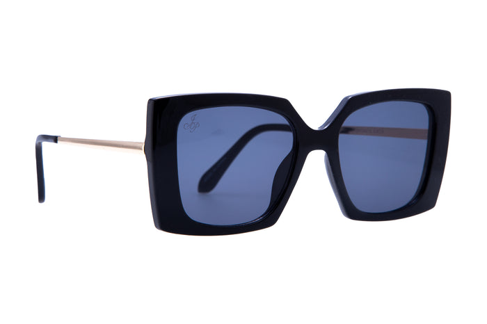 jeepers peepers BLACK SQUARE FRAMES WITH SMOKE LENSES