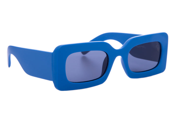jeepers peepers BLUE RECTANGLE FRAMES WITH SMOKE LENS