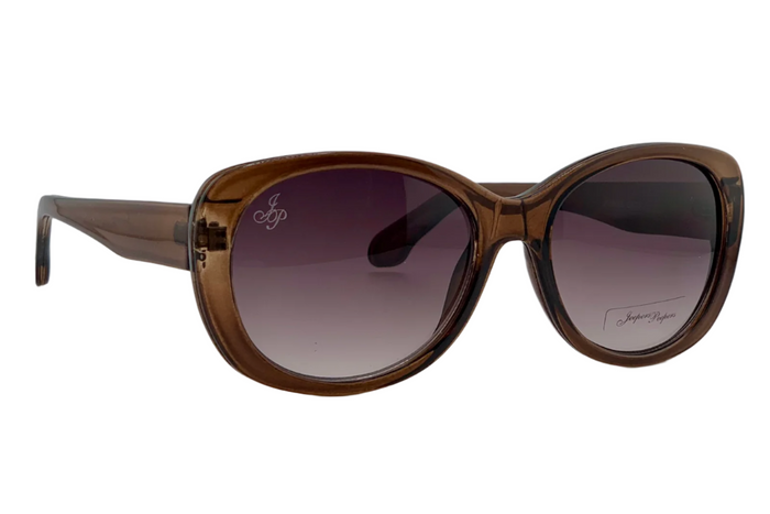jeepers peepers BROWN OVAL FRAME WITH PURPLE GRAD LENSES