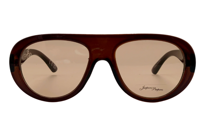 Jeepers Peepers BROWN ROUND FRAME WITH BROWN LENSES