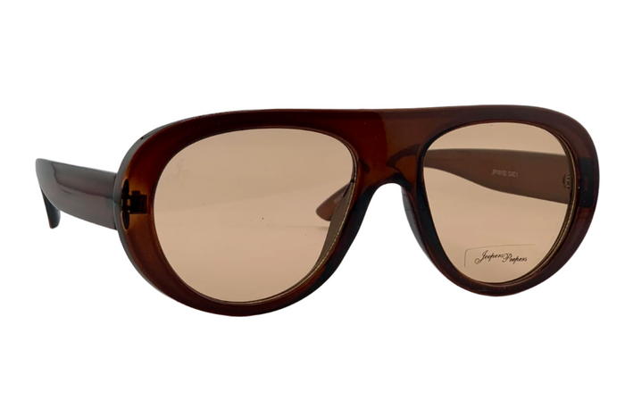 Jeepers Peepers BROWN ROUND FRAME WITH BROWN LENSES