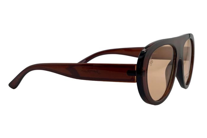 Jeepers Peepers BROWN ROUND FRAME WITH BROWN LENSES