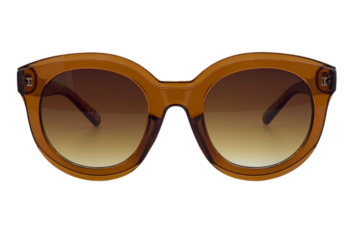 Jeepers Peepers BROWN ROUND FRAME WITH BROWN LENSES