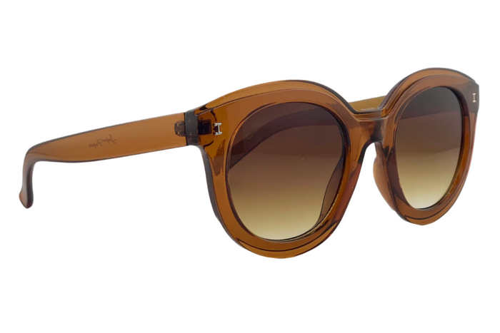 Jeepers Peepers BROWN ROUND FRAME WITH BROWN LENSES