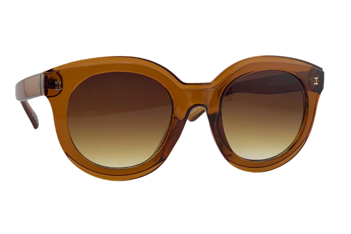 jeepers peepers BROWN ROUND FRAME WITH BROWN LENSES