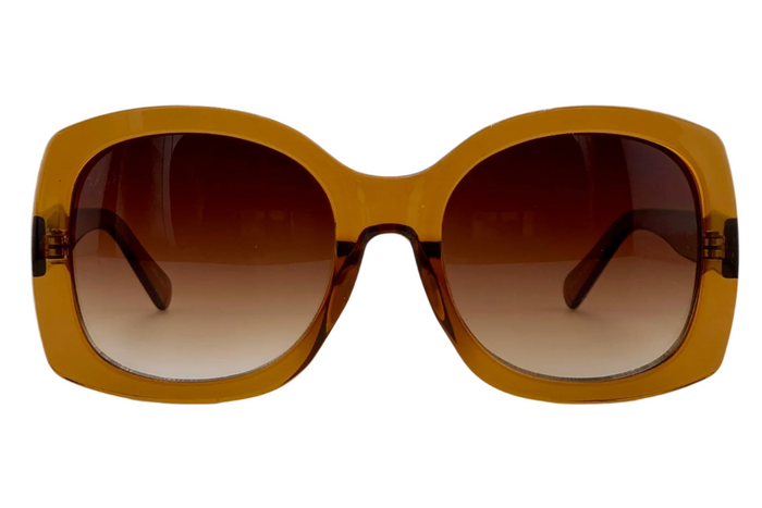 Jeepers Peepers BROWN SQUARE FRAME WITH BROWN LENSES