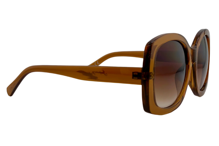 Jeepers Peepers BROWN SQUARE FRAME WITH BROWN LENSES