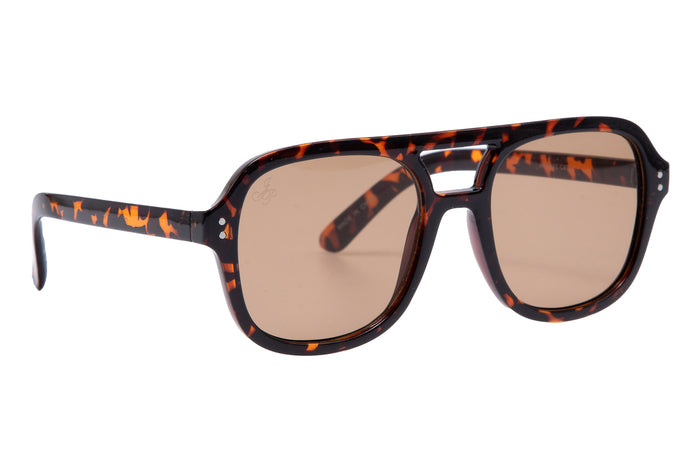 jeepers peepers BROWN TORT AVIATOR FRAMES WITH BROWN LENSES