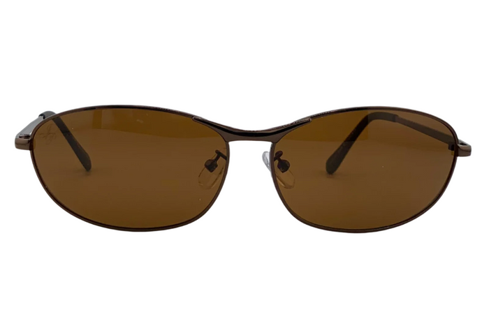Jeepers Peepers BROWN VISOR FRAME WITH BROWN LENSES