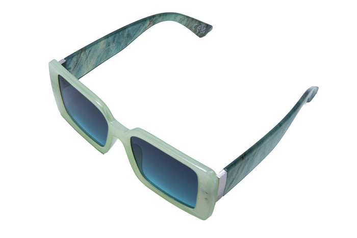 Jeepers Peepers GREEN SQUARE FRAME WITH PRINTED TEMPLES
