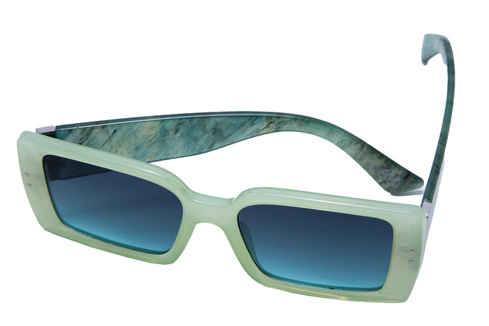 Jeepers Peepers GREEN SQUARE FRAME WITH PRINTED TEMPLES