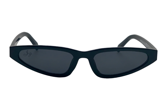 Jeepers Peepers BLACK CAT EYE WITH BLACK LENSES