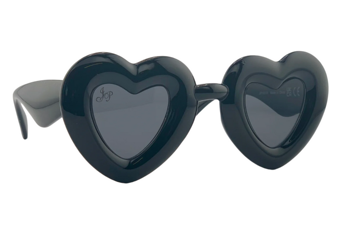 jeepers peepers BLACK HEART FRAME WITH GREY LENSES