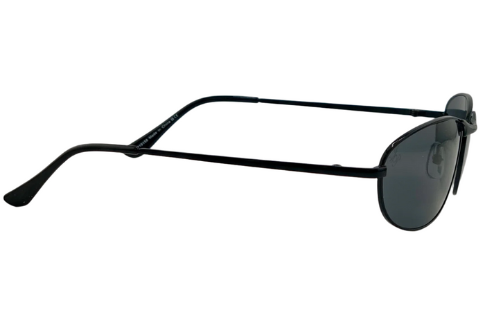 Jeepers Peepers BLACK OVAL FRAME WITH BLACK LENSES