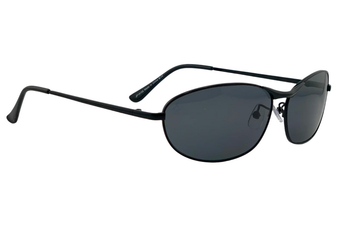 Jeepers Peepers BLACK OVAL FRAME WITH BLACK LENSES