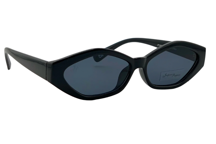 jeepers peepers BLACK OVAL FRAME WITH GREY LENSES