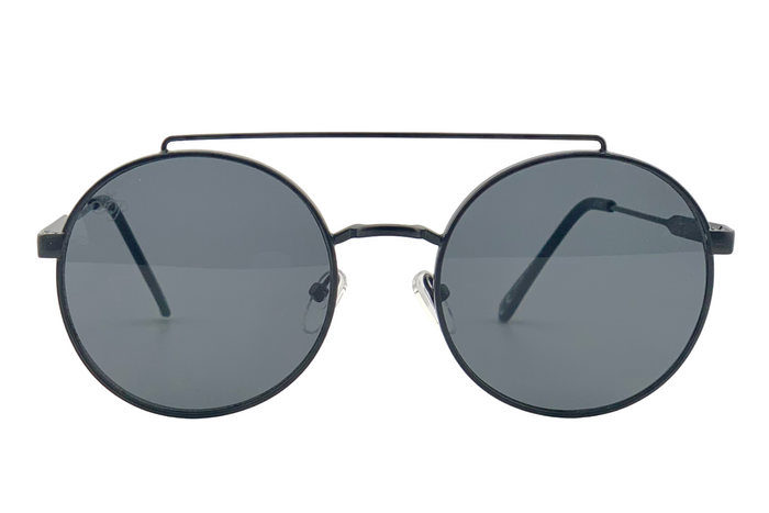 Jeepers Peepers BLACK ROUND FRAME WITH GREY LENSES