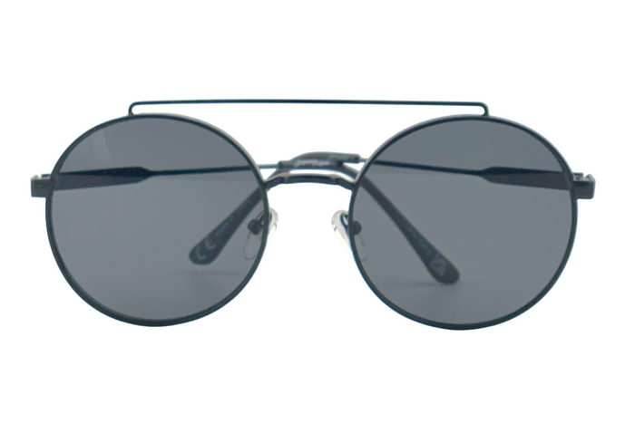 Jeepers Peepers BLACK ROUND FRAME WITH GREY LENSES