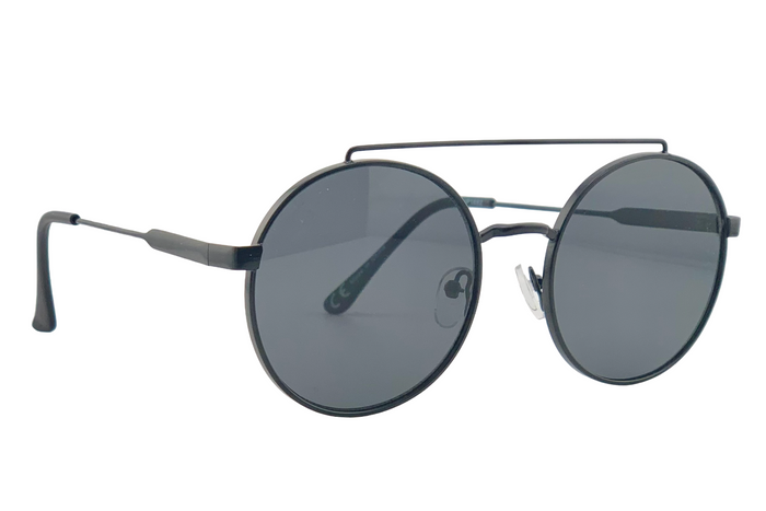 jeepers peepers BLACK ROUND FRAME WITH GREY LENSES