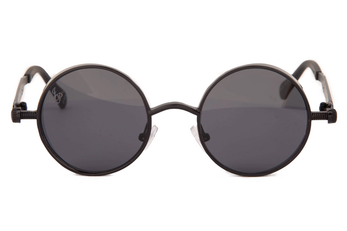 Jeepers Peepers BLACK ROUND FRAME WITH SIDE CAPS