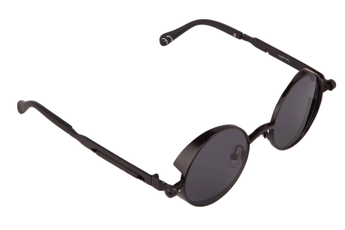 Jeepers Peepers BLACK ROUND FRAME WITH SIDE CAPS