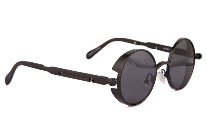 jeepers peepers BLACK ROUND FRAME WITH SIDE CAPS
