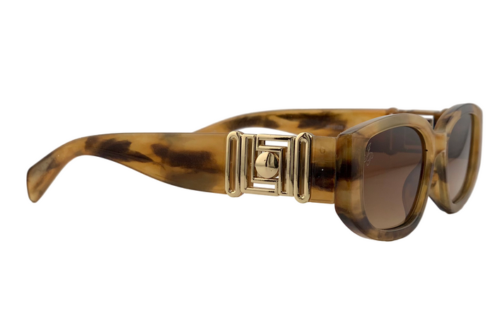 Jeepers Peepers BROWN OVAL FRAME WITH BROWN LENSES