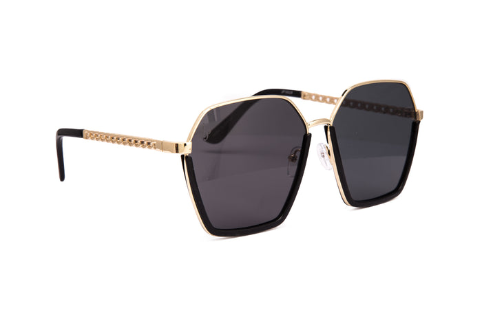 jeepers peepers OVERSIZED HEXAGON SHAPE IN BLACK