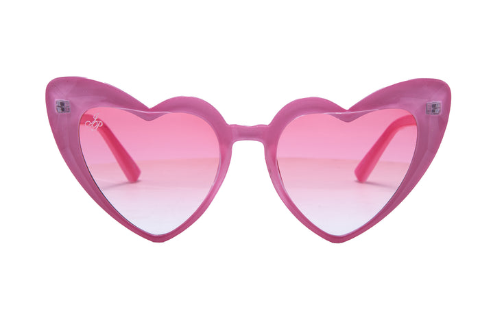 Jeepers Peepers PINK HEART FRAMES WITH PINK LENSES