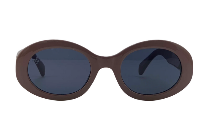 Jeepers Peepers PINK ROUND FRAME WITH GREY LENSES