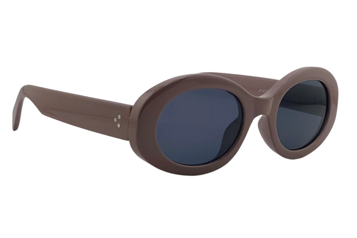 Jeepers Peepers PINK ROUND FRAME WITH GREY LENSES