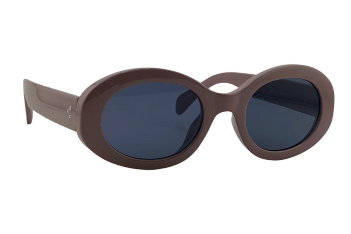 jeepers peepers PINK ROUND FRAME WITH GREY LENSES