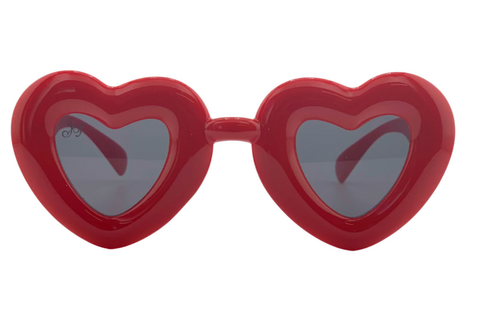 Jeepers Peepers RED HEART FRAME WITH GREY LENSES