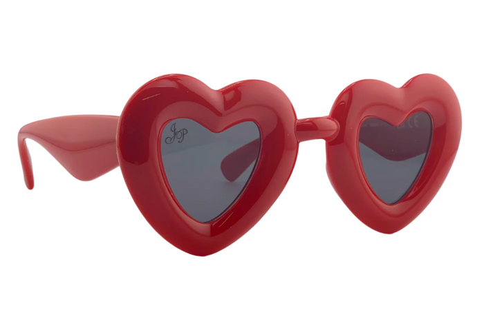 jeepers peepers RED HEART FRAME WITH GREY LENSES