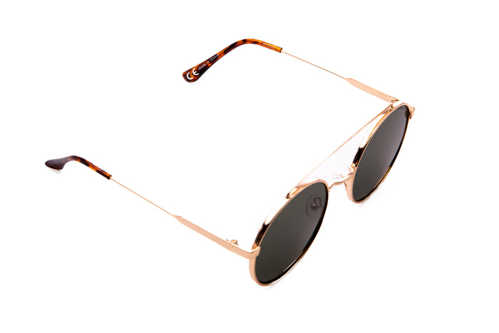 Jeepers Peepers ROUND GOLD FRAME WITH GREEN LENSES