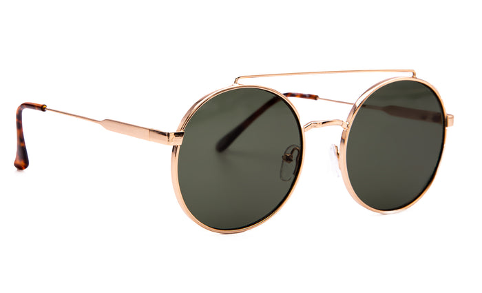 jeepers peepers ROUND GOLD FRAME WITH GREEN LENSES