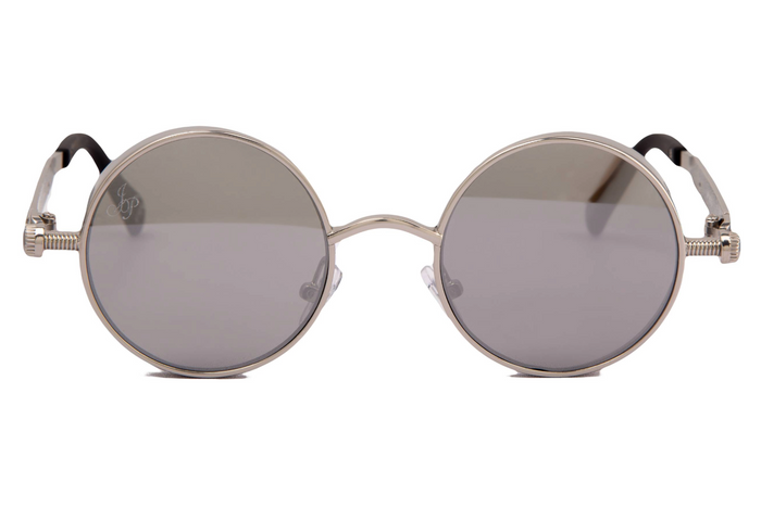 Jeepers Peepers SILVER ROUND FRAME WITH SIDE CAPS
