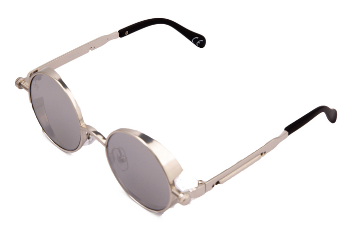 Jeepers Peepers SILVER ROUND FRAME WITH SIDE CAPS