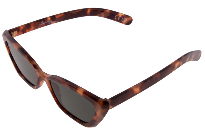 Jeepers Peepers TORT CATEYE FRAME WITH GREY LENSES