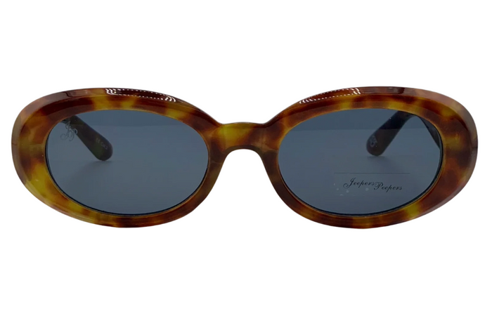 Jeepers Peepers TORT OVAL FRAME WITH GREY LENSES