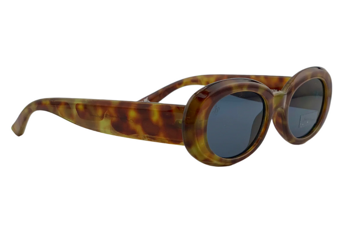 Jeepers Peepers TORT OVAL FRAME WITH GREY LENSES