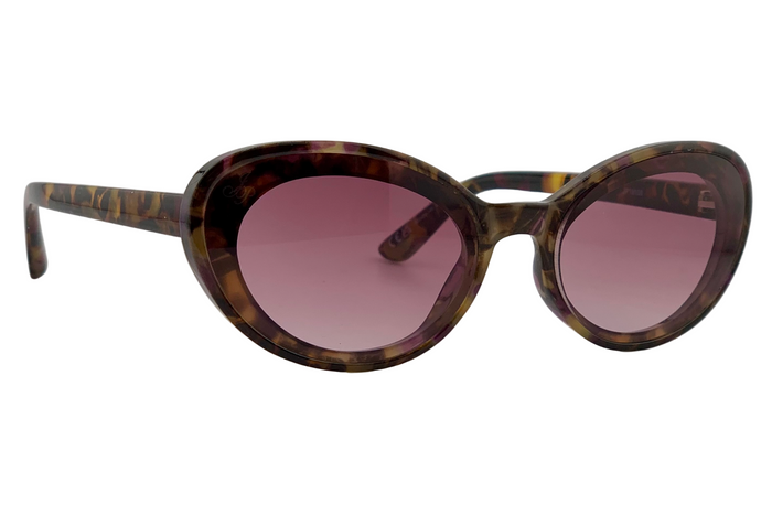 jeepers peepers TORT OVAL FRAME WITH PINK LENSES