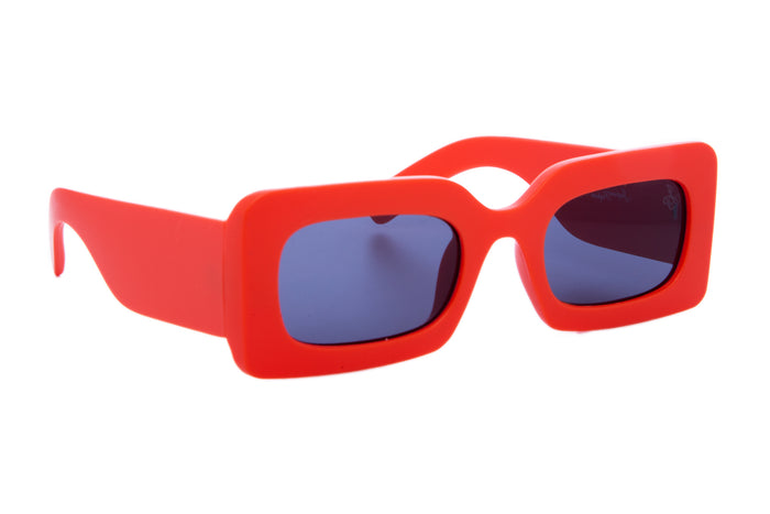 jeepers peepers ORANGE RECTANGLE FRAMES WITH SMOKE LENS
