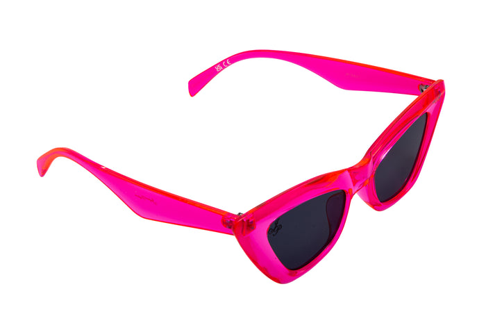 Jeepers Peepers PINK CAT EYE FRAME WITH SMOKE LENSES